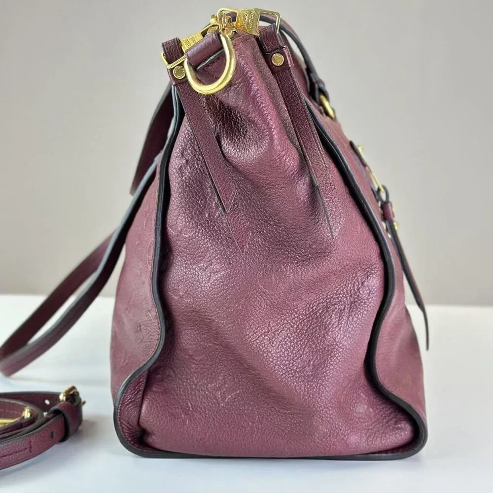 Louis Vuitton Burgundy Empreinte Leather Shoulder Bag Crossbody - Picture 3 of 8